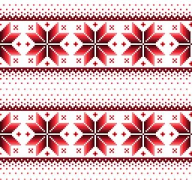 New Year's Christmas pattern pixel vector illustration 스톡 일러스트