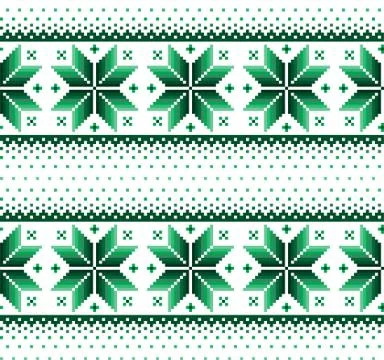 New Year's Christmas pattern pixel vector illustration Stock Illustration