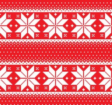 New Year's Christmas pattern pixel vector illustration Stock Illustration