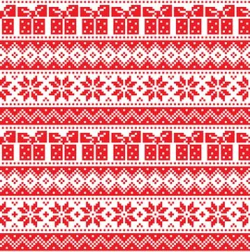 New Year's Christmas pattern pixel vector illustration 스톡 일러스트