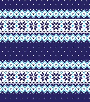 New Year's Christmas pattern pixel vector illustration イラスト素材