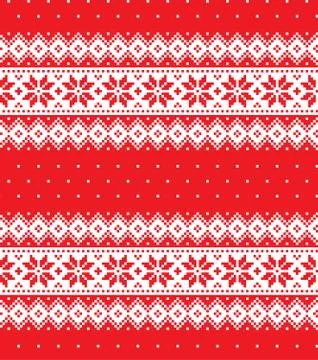 New Year's Christmas pattern pixel vector illustration Stock Illustration