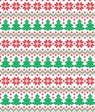 New Year's Christmas pattern pixel vector illustration 스톡 일러스트