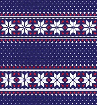 New Year's Christmas pattern pixel vector illustration Stock Illustration