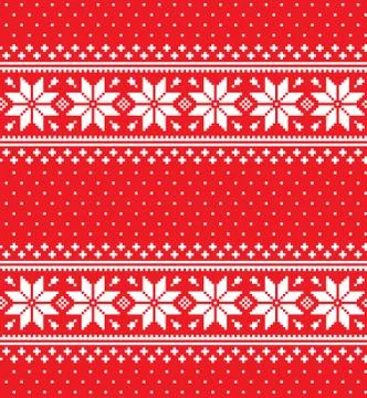 New Year's Christmas pattern pixel vector illustration Stock Illustration
