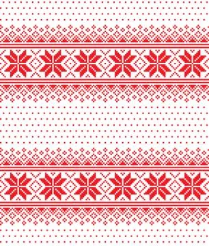 New Year's Christmas pattern pixel vector illustration Stock Illustration