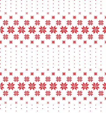 New Year's Christmas pattern pixel vector illustration イラスト素材