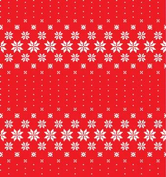 New Year's Christmas pattern pixel vector illustration Stock Illustration