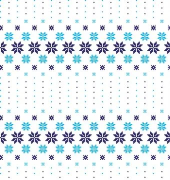 New Year's Christmas pattern pixel vector illustration 스톡 일러스트