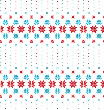 New Year's Christmas pattern pixel vector illustration Stock Illustration