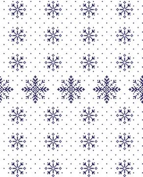 New Year's Christmas pattern pixel vector illustration イラスト素材