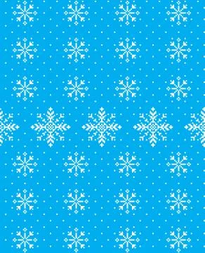 New Year's Christmas pattern pixel vector illustration Stock Illustration