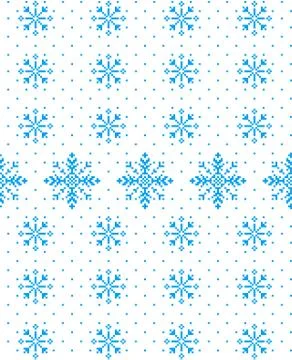 New Year's Christmas pattern pixel vector illustration Stock Illustration