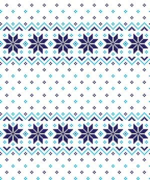 New Year's Christmas pattern pixel vector illustration イラスト素材