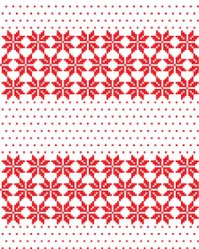 New Year's Christmas pattern pixel vector illustration Stock Illustration