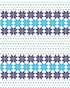 New Year's Christmas pattern pixel vector illustration Stock Illustration