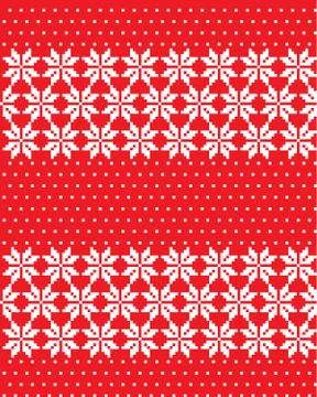 New Year's Christmas pattern pixel vector illustration Stock Illustration
