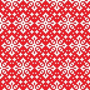 New Year's Christmas pattern pixel vector illustration Stock Illustration