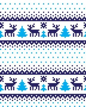 New Year's Christmas pattern pixel vector illustration Stock Illustration