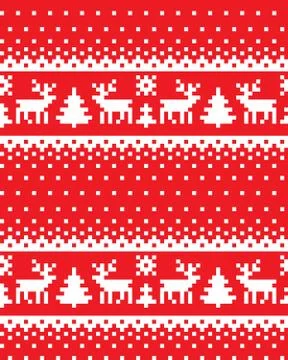New Year's Christmas pattern pixel vector illustration Stock Illustration