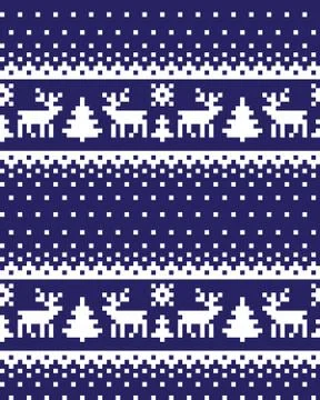 New Year's Christmas pattern pixel vector illustration 스톡 일러스트
