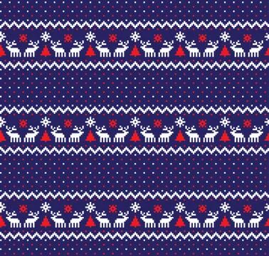 New Year's Christmas pattern pixel vector illustration 스톡 일러스트