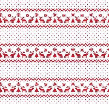 New Year's Christmas pattern pixel vector illustration Illustrazione stock