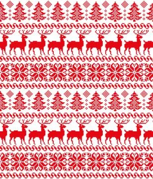 New Year's Christmas pattern pixel vector illustration 库存插图