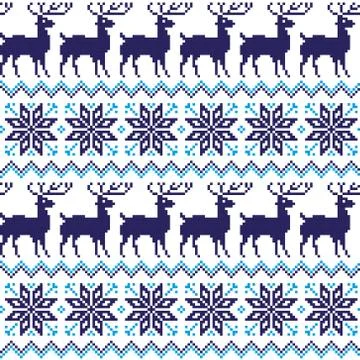 New Year's Christmas pattern pixel vector illustration 스톡 일러스트