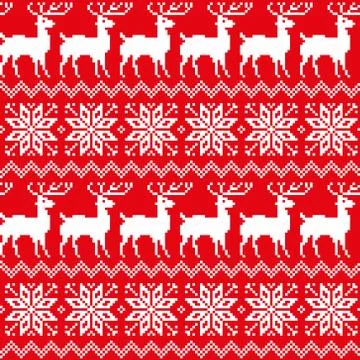 New Year's Christmas pattern pixel vector illustration 스톡 일러스트
