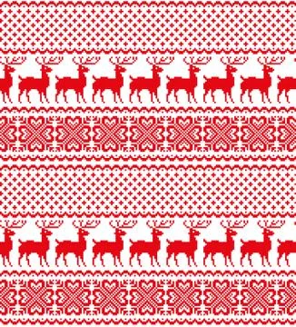 New Year's Christmas pattern pixel vector illustration イラスト素材