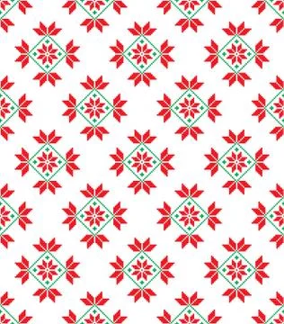 New Year's Christmas pattern pixel vector illustration イラスト素材