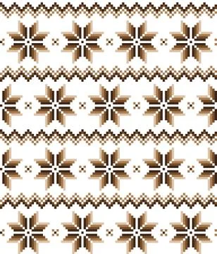 New Year's Christmas pattern pixel vector illustration Stock Illustration