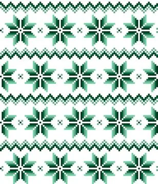 New Year's Christmas pattern pixel vector illustration Stock Illustration