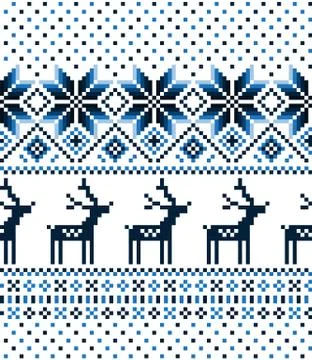 New Year's Christmas pattern pixel vector illustration 스톡 일러스트