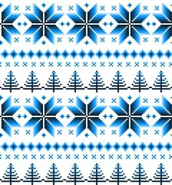 New Year's Christmas pattern pixel vector illustration イラスト素材