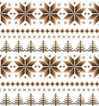 New Year's Christmas pattern pixel vector illustration 스톡 일러스트