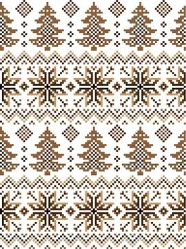 New Year's Christmas pattern pixel vector illustration イラスト素材