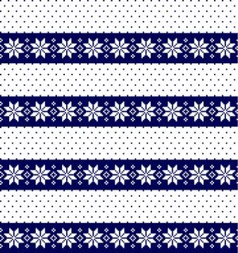 New Year's Christmas pattern pixel vector illustration eps Stock Illustration