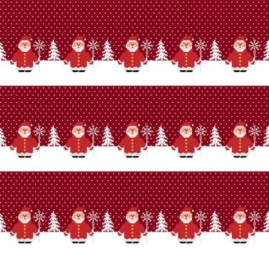 New Year's Christmas pattern pixel vector illustration eps Illustrazione stock