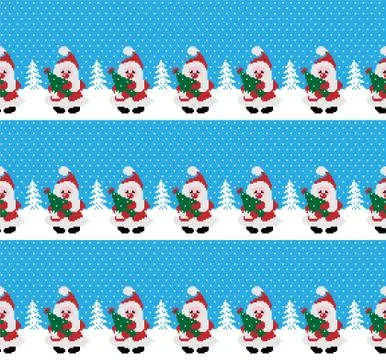 New Year's Christmas pattern pixel vector illustration eps 스톡 일러스트