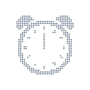 New Years Clock Element Illustration. Stock Illustration