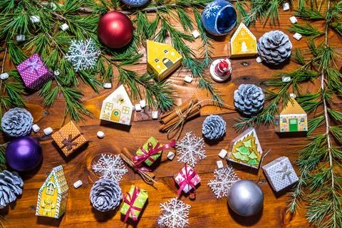 New Year's decor Stock Photos
