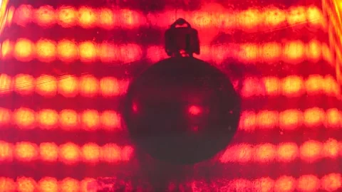 New Year's decor on the table Stock Footage 144582066