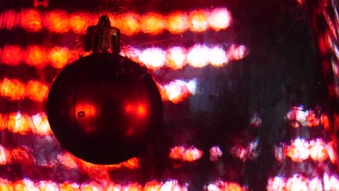 New Year's decor on the table Stock Footage 144616527