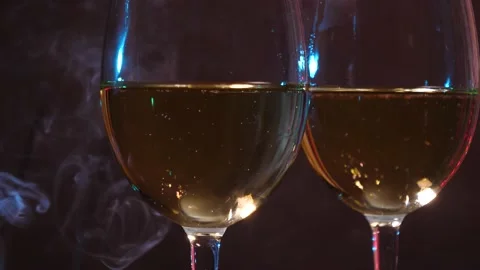 New Year's decor on the table Stock Footage 144938445