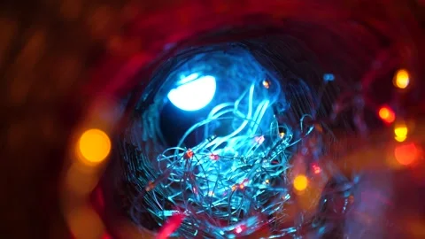 New Year's decor on the table Video stock 144939550