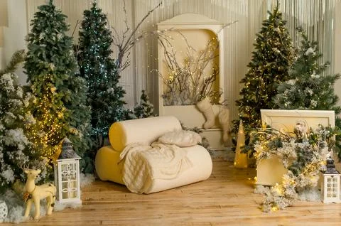New Year's decorations and elements of New Year's decor Stock-Fotos