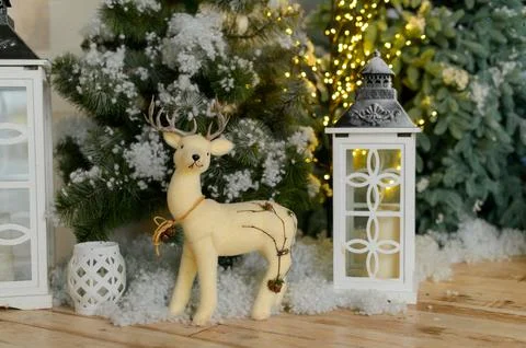 New Year's decorations and elements of New Year's decor Stock Photos