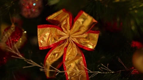 New Year's decorations on the Christmas tree Stock Footage 323456597